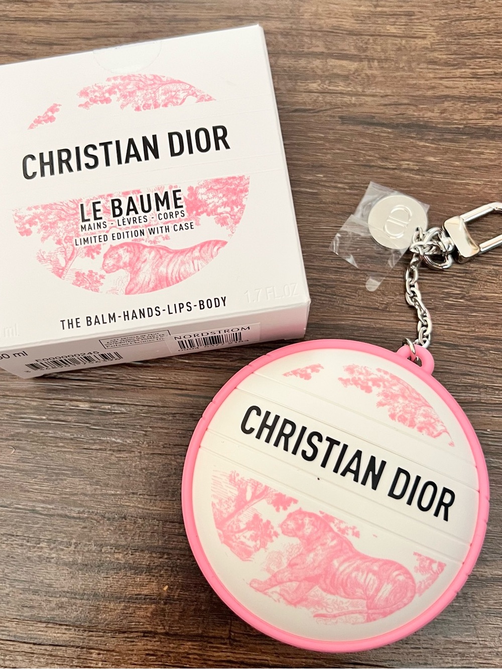 Christian Dior Pink & White Le Baume Limited Edition Balm with Case